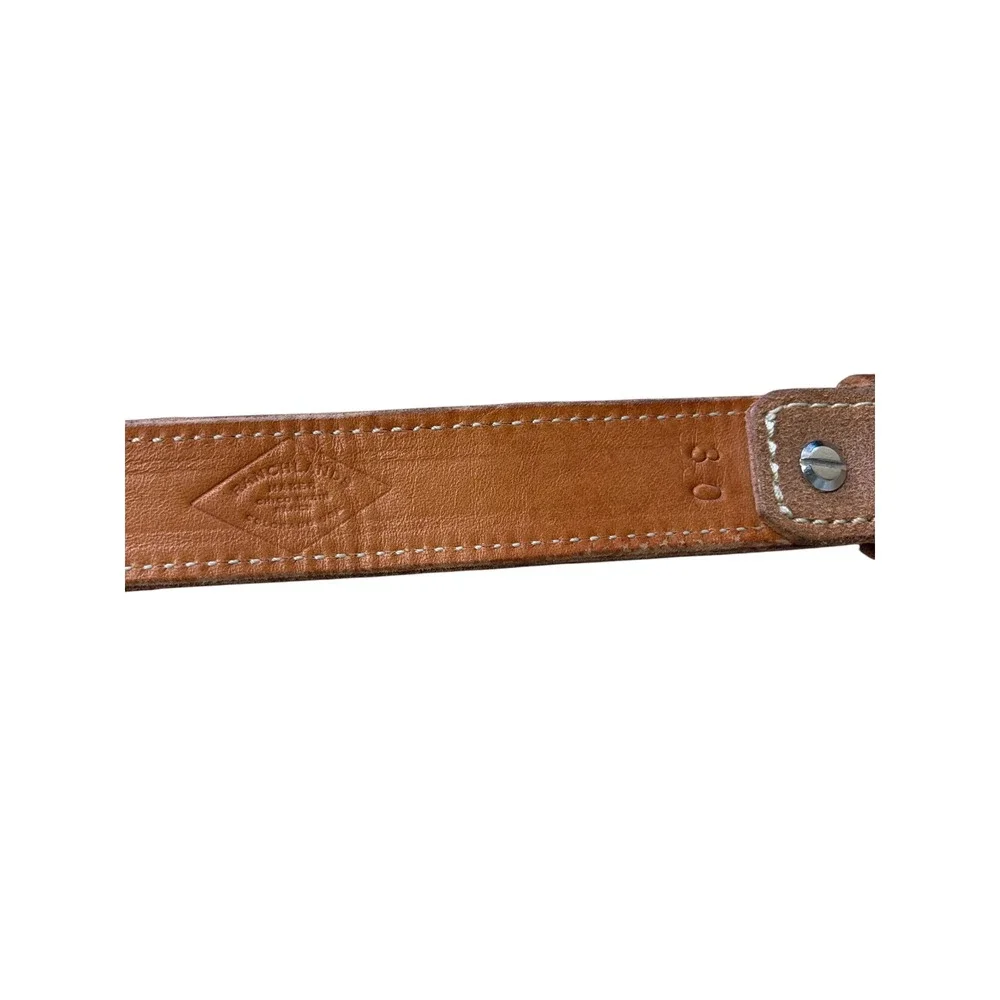 Ranchlands Maker Chico Basin Ranch Roughout Leather Belt Brown Tan Size 30 USA